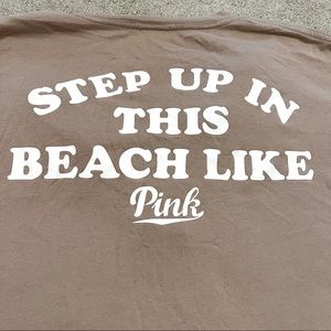 PINK Long Sleeve Beach Shirt
